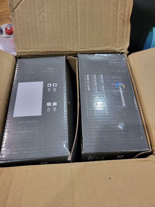 Photo 1 of 2 Sets All Keyed Same Entry Door Knob and Single Cylinder Deadbolt Combo Set, Round Ball Satin Nickel Exterior Door Knobs with Lock and Keys for Entrance and Front Door