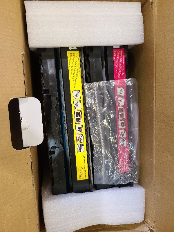 Photo 1 of 218A Toner Cartridge Set (with chip 4-Pack) Replacement for HP 218A W2180A W2181A W2182A W2183A 218X W2180X Compatible with HP Color Laserjet Pro MFP 3301cdw 3301fdw 3301sdw 3201dw Printer Ink Black