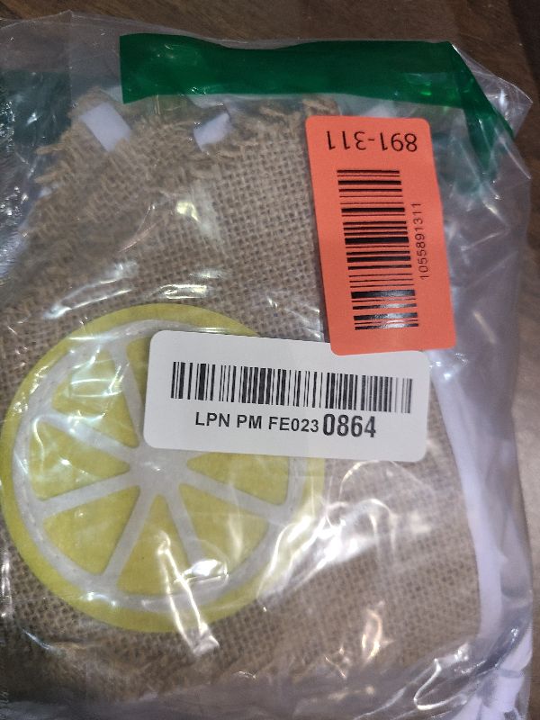 Photo 1 of 24Ft Lemon Burlap Banner Lemon Burlap Pennant Triangle Flag Garland Streamers Vintage Fireplace Wall Decor for Summer Lemonade Party Happy Lemon Day Rustic Birthday Baby Bridal Shower Decorations