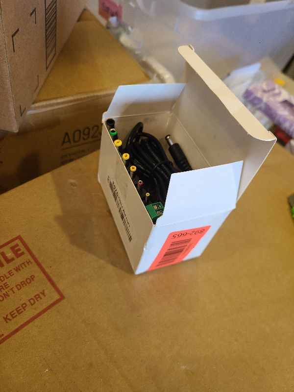 Photo 1 of 12V 2A AC Adapter Charger with 8 Tips, ac/dc Adapter 100-240v, 50/60hz 12 Volts 2000mA DC in 12V Power Supply Cord for Seagate & WD My Book WD LED Strip Light, CCTV Camera,Router, DC 12V 1.5A 1a Cable