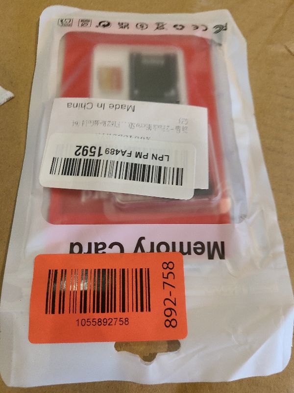 Photo 1 of 2 Pack Memory Card 64GB with Adapter, High Speed TF Card, UHS-I C10 A1 Memory TF Card for Tablet/Mobile Phone/Camera/Car Audio/Game Console (TF162 Red Gold 64GB)