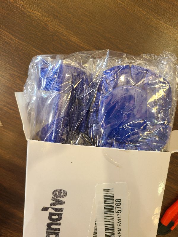 Photo 1 of 12 Pieces Blank Award Ribbon Prize 1st Place Rosette Medal Winner Victory Recognition Participation Ribbon for Competition Sport Event School Contest(Blue)