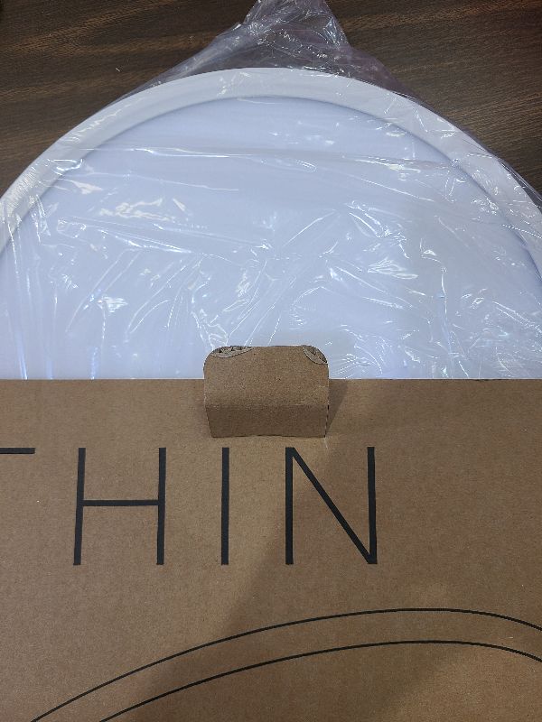 Photo 1 of 12 Inch LED Flush Mount Ceiling Light Fixture, 5000K Daylight White, 3200LM, 24W, Flat Modern Round Lighting Fixture, 240W Equivalent White Ceiling Lamp for Kitchens, Stairwells, Bedrooms.etc.