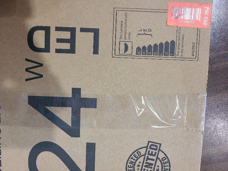 Photo 1 of 12 Inch LED Flush Mount Ceiling Light Fixture, 5000K Daylight White, 3200LM, 24W, Flat Modern Round Lighting Fixture, 240W Equivalent White Ceiling Lamp for Kitchens, Stairwells, Bedrooms.etc.