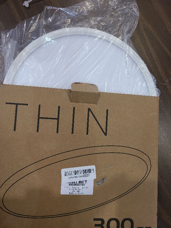 Photo 1 of 12 Inch LED Flush Mount Ceiling Light Fixture, 5000K Daylight White, 3200LM, 24W, Flat Modern Round Lighting Fixture, 240W Equivalent White Ceiling Lamp for Kitchens, Stairwells, Bedrooms.etc.