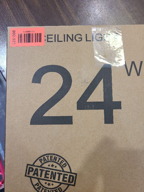 Photo 1 of 12 Inch LED Flush Mount Ceiling Light Fixture, 5000K Daylight White, 3200LM, 24W, Flat Modern Round Lighting Fixture, 240W Equivalent White Ceiling Lamp for Kitchens, Stairwells, Bedrooms.etc.