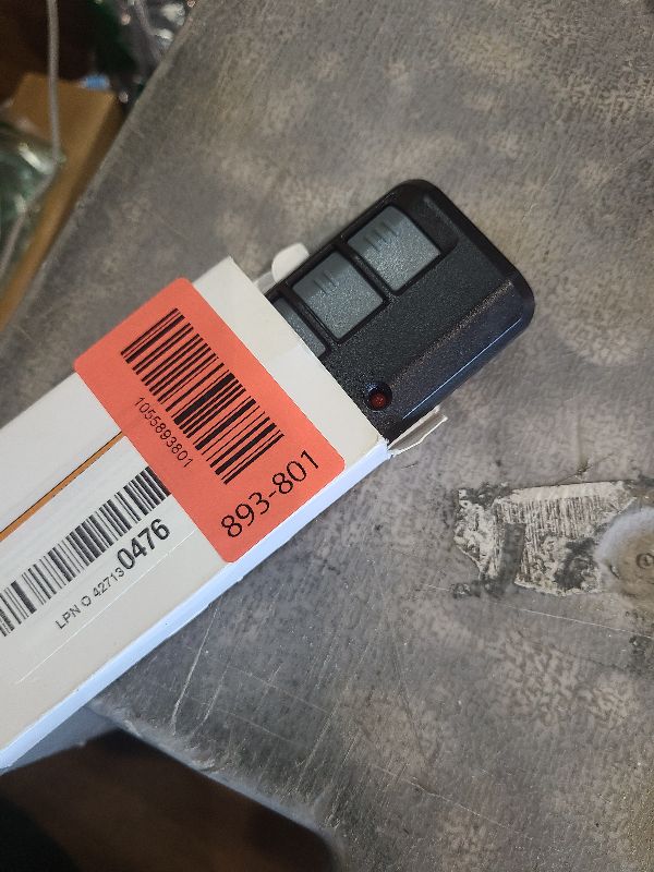 Photo 1 of 1 for Liftmaster Chamberlain Craftsman Garage Door Opener Remote 893LM 893Max, Garage Door Remote Replacement with Liftmaster Craftsman Chamberlain Garage Door Opener (Yellow Learn Button) 1993