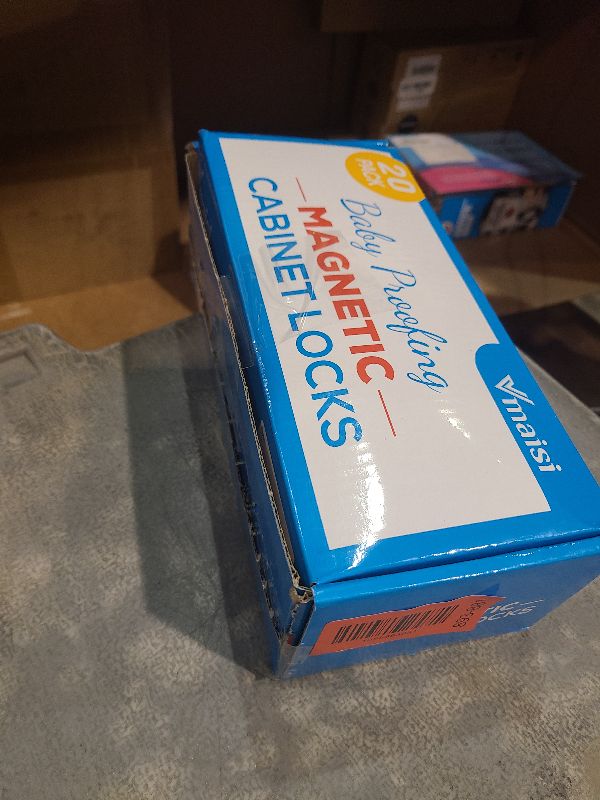 Photo 1 of 20 Pack Magnetic Cabinet Locks Baby Proofing - Vmaisi Children Proof Cupboard Drawers Latches - Adhesive Easy Installation