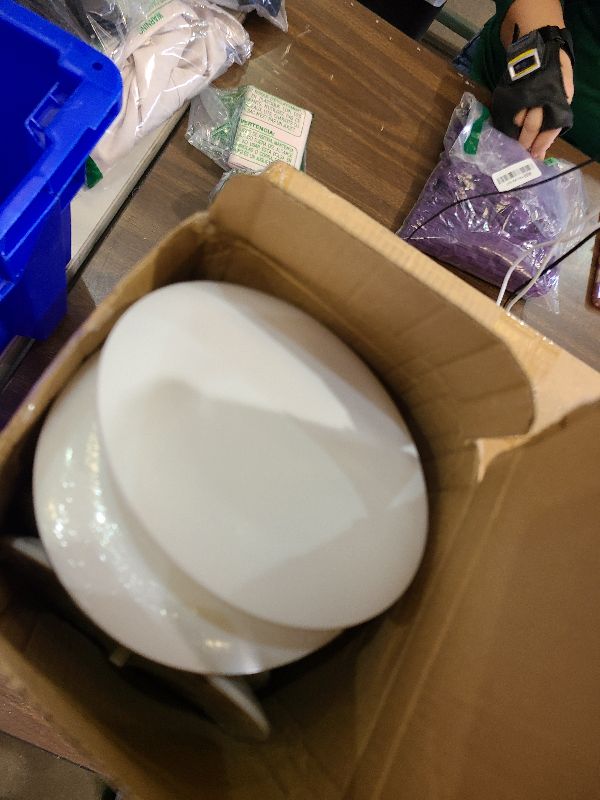 Photo 1 of 10 Set CP3540 Ceiling Cover Plate Kits - 5.38 Inch Paintable Blank Round Cover for Electrical Boxes, Includes 10 Pcs CP3540 Plates, 10 Pcs Mounting Brackets and 20P Screws