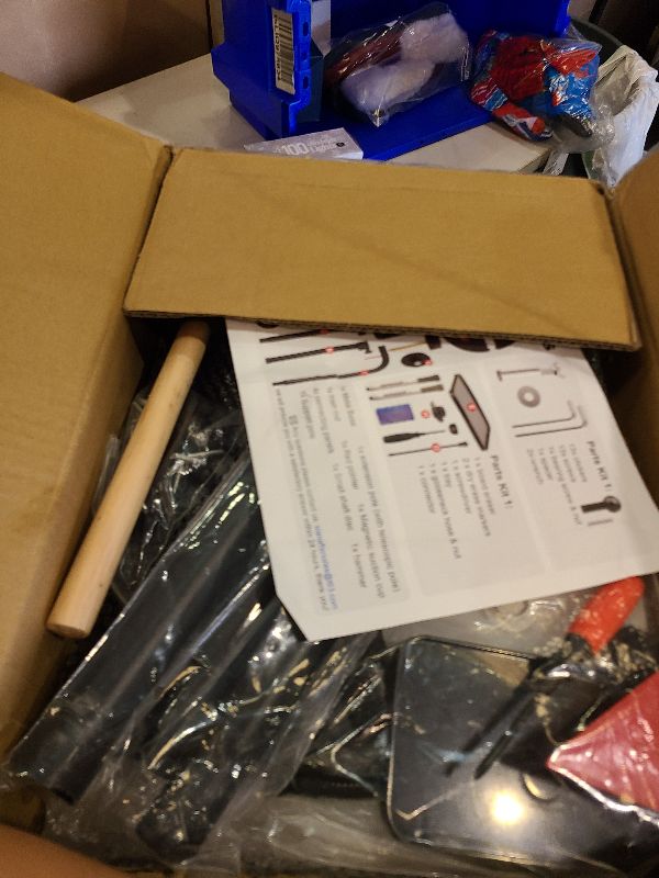 Photo 1 of 24 Inch Prize Wheel, Heavy Duty Spinning Wheel for Prizes, Adjustable 47"-61" Spin Wheel with Dry Erase Marker & Eraser, 12 Slots Colors Wheel Spinner with Stand for Party, Carnivals and Tradeshow