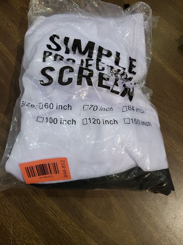 Photo 1 of 120 Inch Holographic Rear Projection Screen - Foldable & Portable Anti-Crease Projector Screen for Halloween, Christmas, Parties & Events - Indoor Outdoor Movies, Backyard Theater, Home Cinema