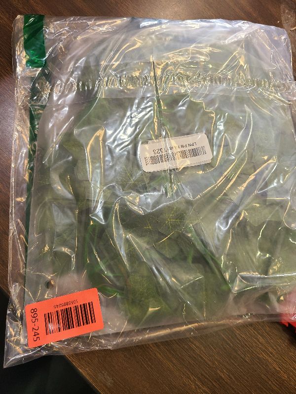 Photo 1 of 12 Pack Fake Vines for Room Decor Artificial Ivy Garland with Clip Green Flowers Hanging Plants Faux Greenery Leaves Bedroom Aesthetic Decor for Home Garden Wall Wedding