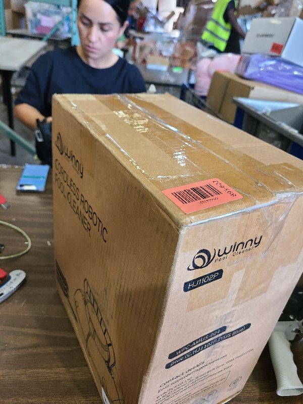 Photo 1 of (2025 Upgrade) Cordless Robotic Pool Cleaner, Lasts 75 Min, Automatic Vacuum for Above-Ground Pools up to 645 Sq.ft,Portable, Self-Parking,Light Blue