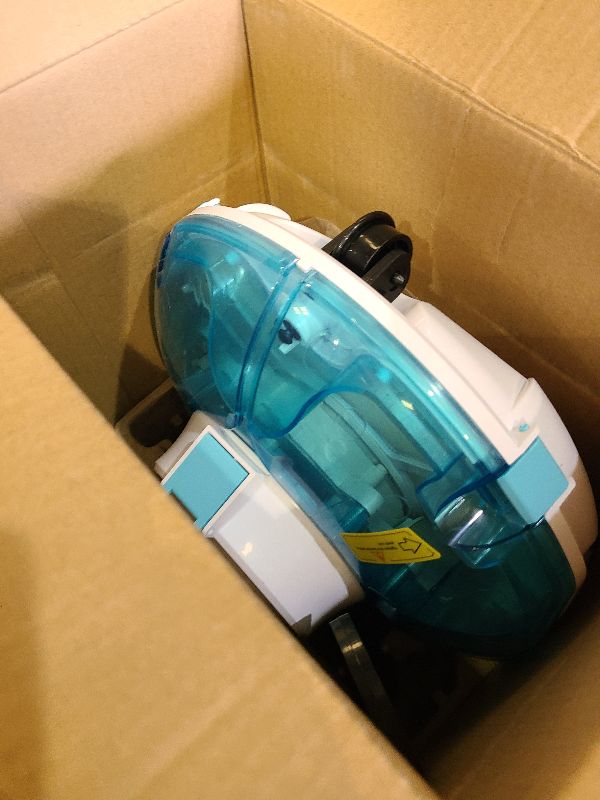 Photo 1 of (2025 Upgrade) Cordless Robotic Pool Cleaner, Lasts 75 Min, Automatic Vacuum for Above-Ground Pools up to 645 Sq.ft,Portable, Self-Parking,Light Blue