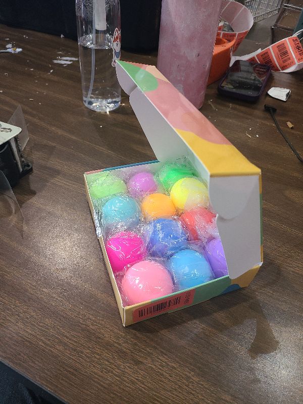 Photo 1 of 12 Pack Slow Rising Stress Ball,Stress Balls for Kids Adults,Stretchy Fidget Toys for Stress Relief,Hand Therapy Sensory Squishy Ball, Squishy Toys for Kids, Classroom Prize Box Party Favors