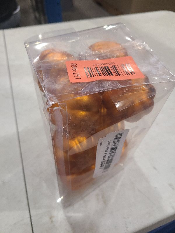 Photo 1 of 12 Pcs Fall Pumpkin Ornaments Mini Pumpkins Ball Hanging Tree Ornament for Thanksgiving Harvest Home Party Decorations