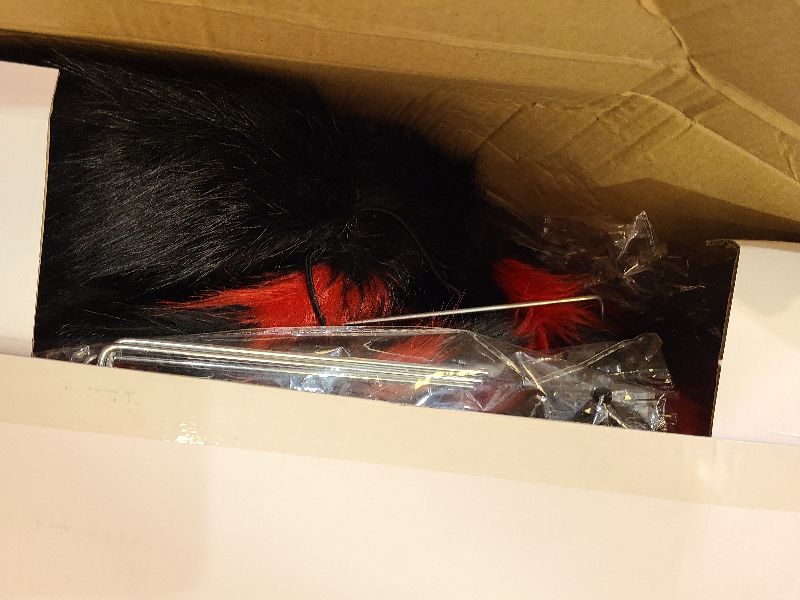 Photo 1 of 2 Pack 50 Inch Giant Halloween Light up Spiders Outdoor Decorations, Scary Giant Spider with 26 Purple LED Lights, Fake Large Spider for Indoor Outside Haunted Party Favor Yard Home House Props Decor