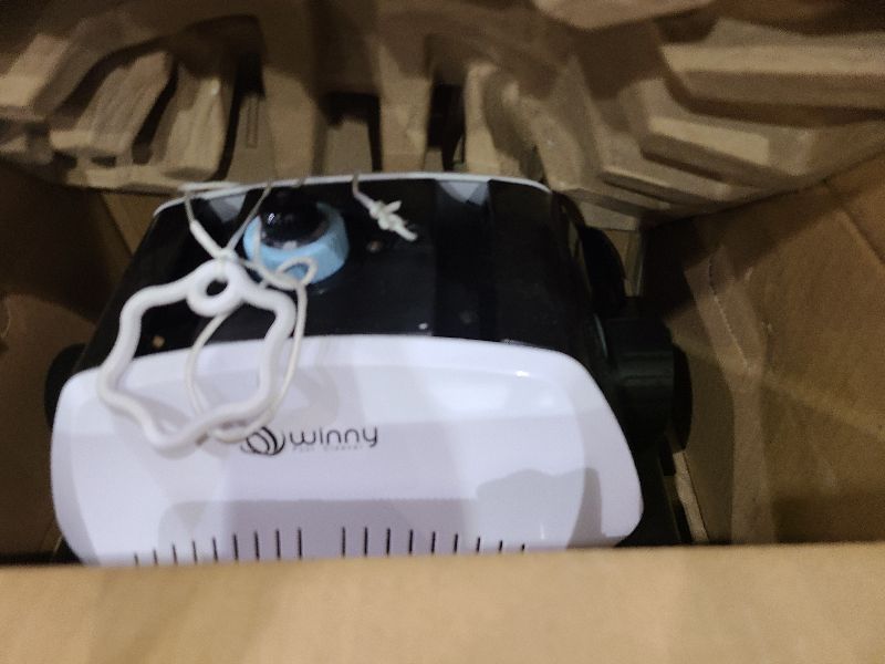 Photo 1 of (2025 Upgrade) Cordless Robotic Pool Vacuum for Above Ground Pools, 130-Mins Runtime Pool Cleaner with Self-Parking & 1300 Sq. Ft Coverage, Powerful Suction & 6600mAh (ice Blue)