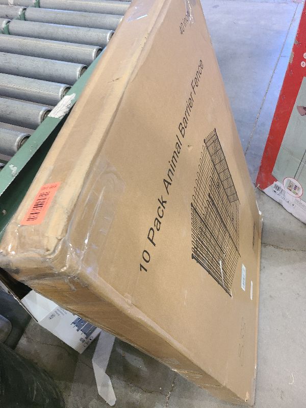 Photo 1 of 10 Panels No Dig Decorative Garden Fence with Gate for Yard, 40 in(H) X 23.6 ft(L) Animal Barrier Fencing for Outdoor Dog, Metal Portable Garden Fences for Borders, Pets, Landscape, Temporary Fence