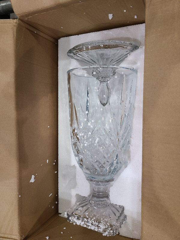 Photo 1 of 0.8 Gallon Glass Drink Dispenser for Parties 3L Crytal Iced Beverage Dispenser with Spigot Wedding Beverage Server for Party Bar