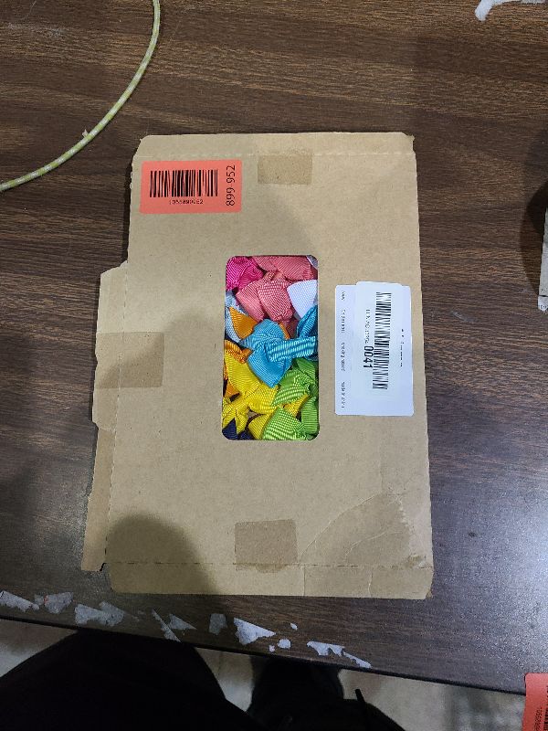 Photo 1 of 2" Baby Hair Clips Fully Lined Bows Tiny Alligator Clips for Infants and Toddlers in Pairs