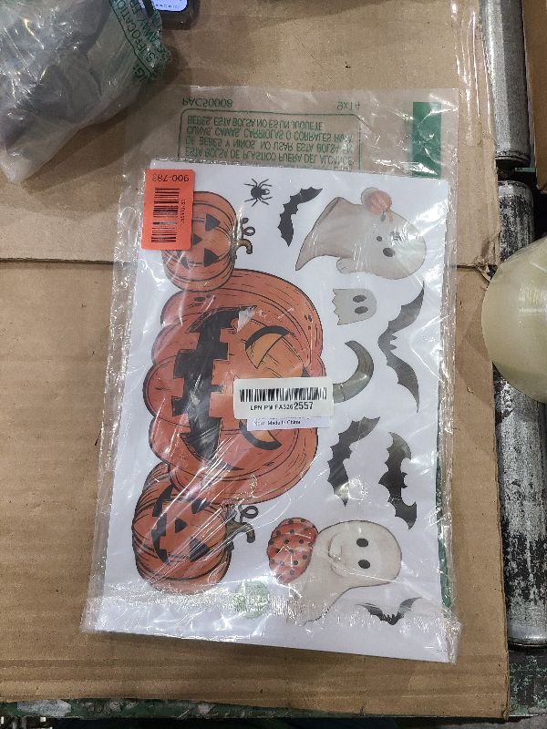 Photo 1 of 102 Pcs Halloween Window Clings,8 Sheets Halloween Window Decorative Stickers for Decorations Holiday Outside Decorations(8x12inch)