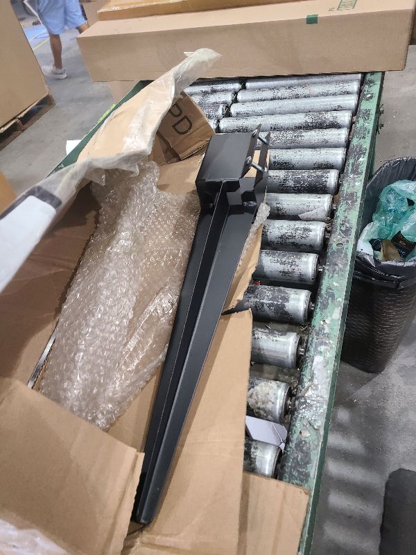 Photo 1 of 1Pack 24'' Fence Post Anchor Ground Spike Metal Black Powder Coated 24 x 4 x 4 Inches Outer Diameter (Inner Diameter 3.5 x3.5 Inches)