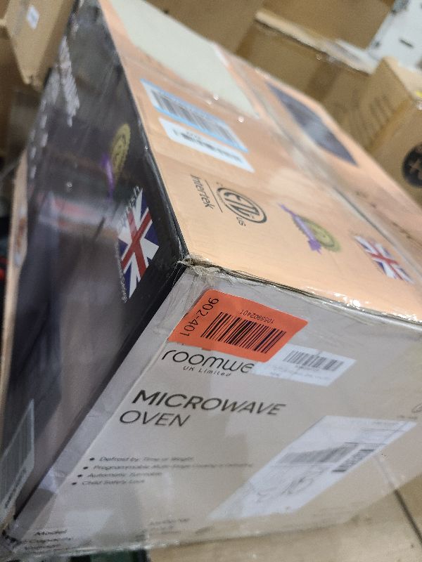 Photo 1 of 0.7 Cu Ft Microwave Countertop Small with Digital Display, 700 watt Microwave Black has 10 Power Levels & Auto Defrost Function Mini Microwave Oven Compact With Child Lock For Dorm, Home, Office