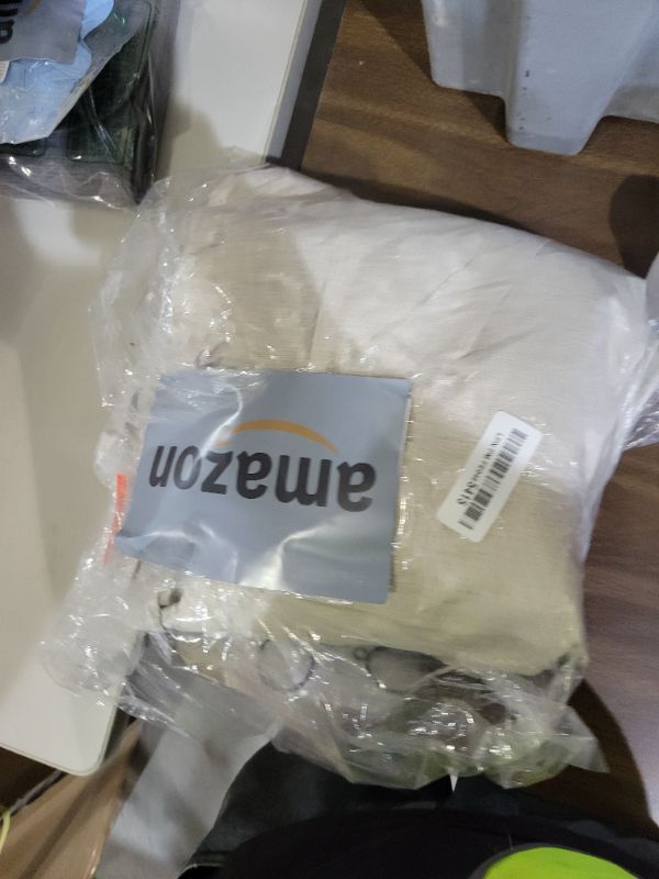 Photo 1 of 100% Blackout Thermal Curtains 80 Length 2 Panels Set for Bedroom, Linen Windows Pinch Pleated Drapes with Hooks for Track Modern Rustic Living Room Darkening Curtains 80 Inches Long Off White