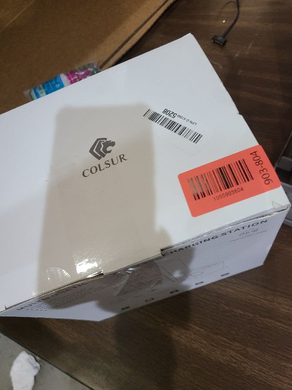 Photo 1 of [2025 UV-Coating] COLSUR Wireless Charging Station, 3 in 1 Charging Station, Alarm Clock with Wireless Charger, iPhone 12/13/14/15/16 Pro/13 Mini/13 Pro Max/12 pro, AirPods