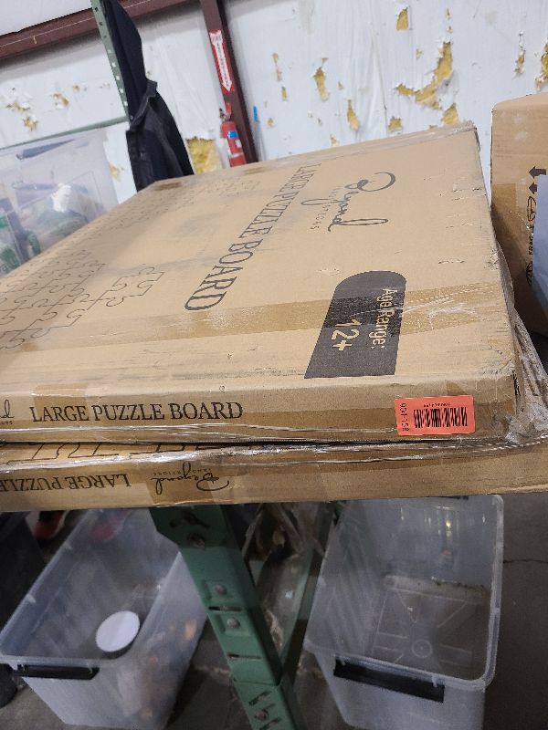 Photo 1 of 1500 Piece Wooden Jigsaw Puzzle Board - 6 Drawers, Preassembled Rotating Puzzle Table | 35” X 28” Jigsaw Puzzle Board | Puzzle Cover Included - Portable Tables for Adults and Kids