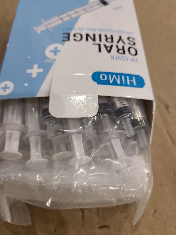Photo 1 of 20 Pack 3mL Syringe with Tip Cap for Liquid, 3cc Plastic Syringes with Cover, Non-Sterile, No Needle