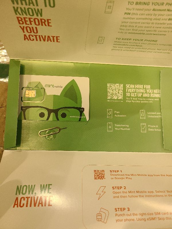 Photo 1 of $15/mo. Mint Mobile Phone Plan with 5GB of 5G-4G LTE Data + Unlimited Talk & Text for 3 Months (3-in-1 SIM Card)