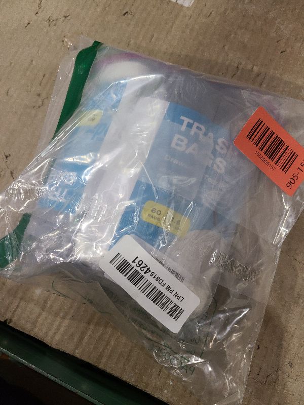 Photo 1 of 120 Counts 1.6 Gallon Mini Drawstring Trash Bags, Small Garbage Bags by KSSKSS, Code a fit 4.5-8 Liter, 1.2-2 Gal, White Trash Bin Liners for Home Office Kitchen Bathroom Bedroom