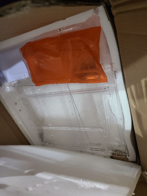 Photo 1 of 2 Tray Commercial Countertop Bakery Display Case 21.6" x 15.7" x 15.7" Acrylic Pastry Display Case with Serving Tong, Bread Display Case with Front & Rear Doors