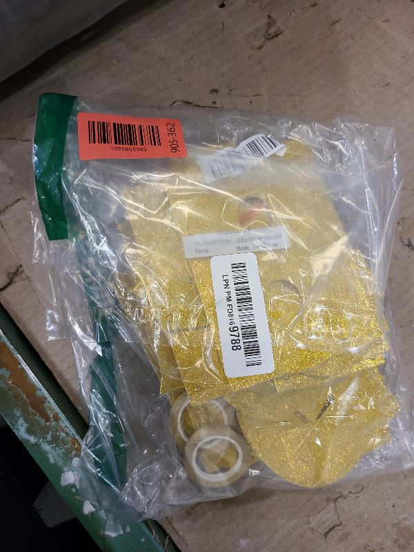 Photo 1 of 116 Pcs DIY Glitter Custom Banner Kit - Customize with 111 Letters and Numbers, 3 Rope, 2 Threading Devices for Graduation, Birthday Decor (Golden)