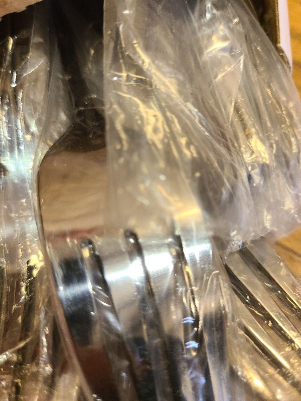 Photo 1 of 24 Pcs Forks and Spoons Silverware Set, Food Grade Stainless Steel Flatware Cutlery Set for Home, Kitchen and Restaurant, 12 Dinner Fork(8") and 12 Teaspoon(6.7"), Mirror Polished, Dishwasher Safe