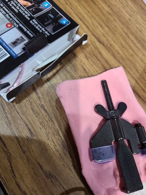 Photo 1 of 2 Pack Adjustable Portable Door Lock, Hotel Door Locks for Travelers Security, Prevent Unauthorized Entry, Door Stoppers Security for Travel Bedrooms Apartment Airbnb Dorm, with Silicone Caps