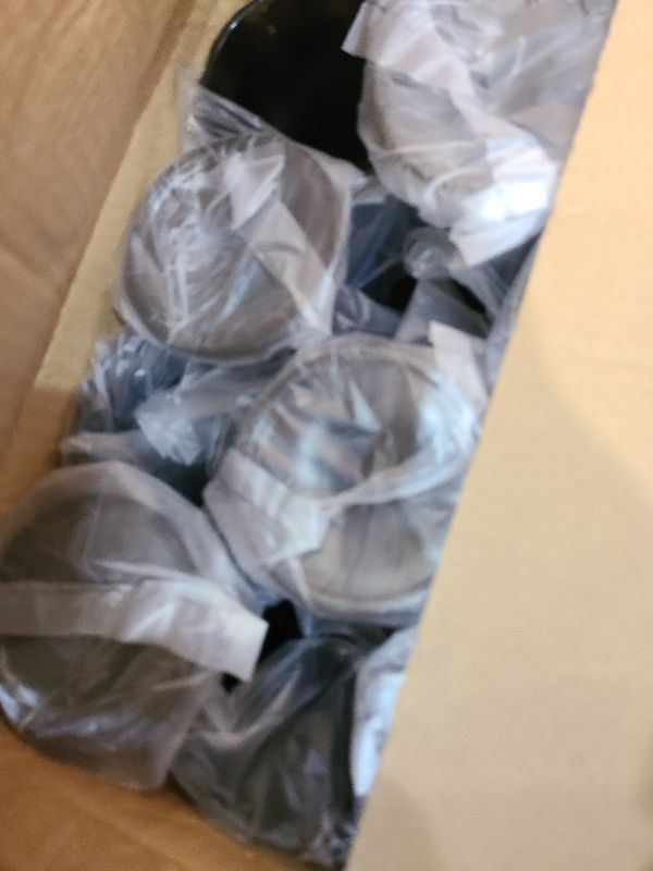 Photo 1 of 16 Pack Vintage Wine Glasses, Plastic Reusable 12 Ounce Colored Water Goblets, Unique Embossed Pattern Unbreakable Stemmed Wine Glasses, High Clear Wedding Party Bar Drinking Cups Black