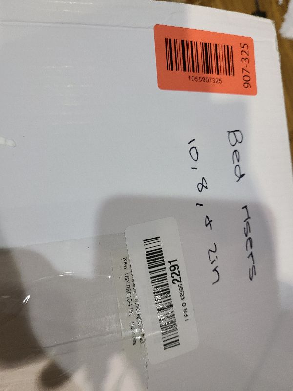 Photo 1 of 16 PCS Bed Risers 8, 5 or 3 Inch Heavy Duty, Adjustable Furniture Risers up to 10 Inch Lift 8 Heights Options 3, 4, 5, 6, 7, 8, 9 or 10 Inch for Couch, Sofa, Table, Chair Bed Frame Legs Dorm, Black