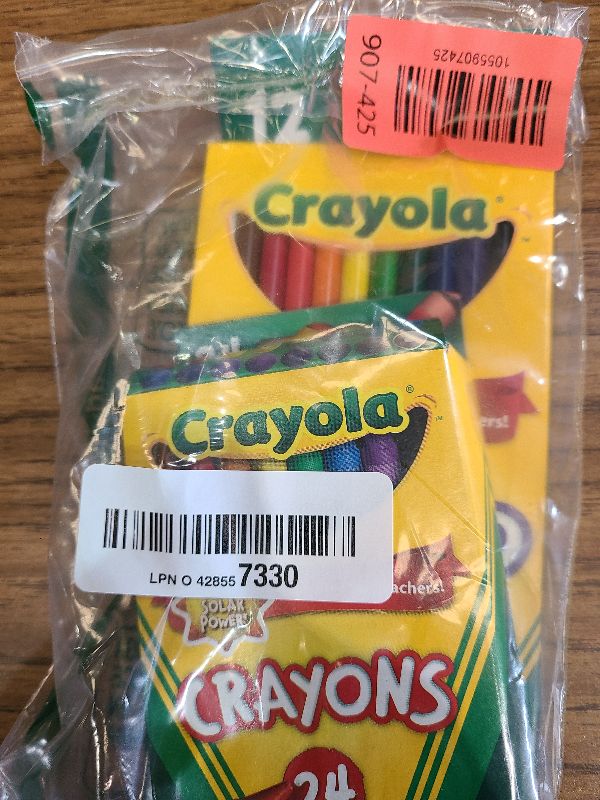 Photo 1 of 12ct Crayola Colored Pencils Pre-Sharpened & 24ct Crayola Crayons Basic Bundle