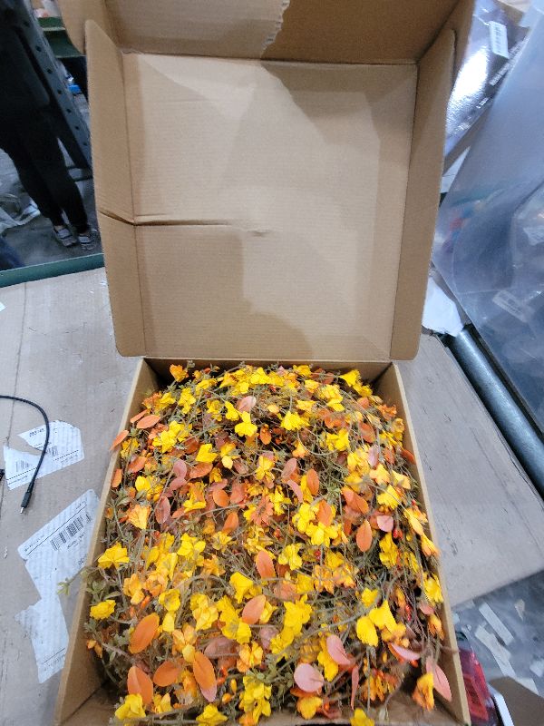 Photo 1 of 22 Inch Fall Wreaths for Front Door Artificial Orange Eucalyptus Berry Autumn Wreath with Daisy Jasmine Flowers Farmhouse Fall Flower Wreath for Front Door Outside Indoors