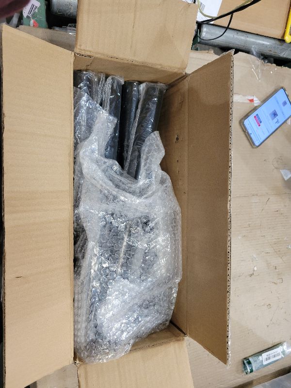 Photo 1 of 2 Pack Hand Rails for Outdoor Steps,Metal Deck Railing Kit Fits 1 to 3 Steps,Railings for Outdoor Steps for Concrete,Brick,Porch Railing