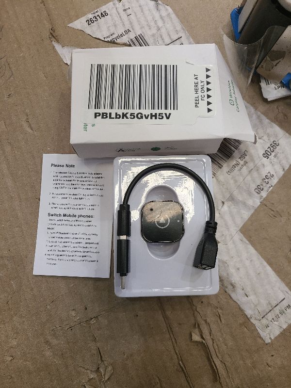 Photo 1 of 2025 Upgraded Wireless CarPlay Adapter& Android Auto Adapter, Mini&Stable CarPlay Wireless Dongle for iOS 10 Android 11 and Above(Black)