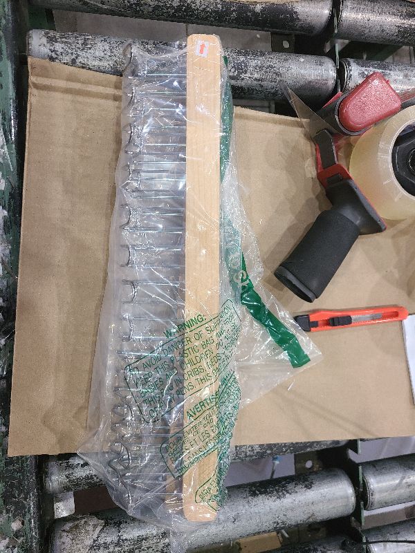 Photo 1 of 2 pack 16.2 inch valet rods for closets, extendable and pull-out wardrobe pole for belt hangers,tie hangers,bra organizer, closet extender hanging rod with 12 metal hooks, closet valet rod slide out