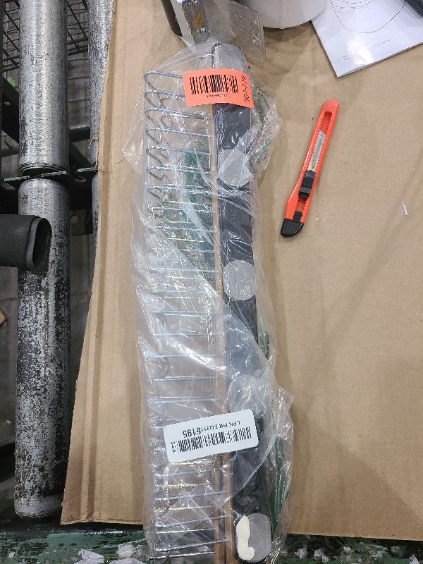 Photo 1 of 2 pack 16.2 inch valet rods for closets, extendable and pull-out wardrobe pole for belt hangers,tie hangers,bra organizer, closet extender hanging rod with 12 metal hooks, closet valet rod slide out