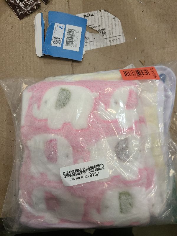 Photo 1 of 1 Pack 3 Blankets Super Soft Fluffy Premium Cute Elephant Pattern Pet Blanket Flannel Throw for Dog Puppy Cat Blue/Pink/Yellow Small(23x16 inch)