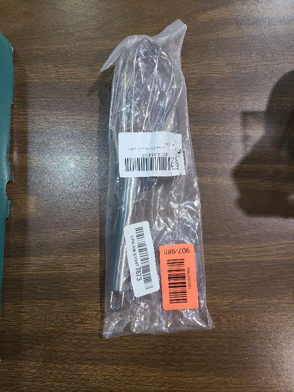 Photo 1 of 10 inch Stainless Steel Whisk, 5 inches for mixing small amounts of liquids, milkshakes, coffee, juice, etc. 2-piece set (buy 10 inches and get 5 inches as a gift) silver