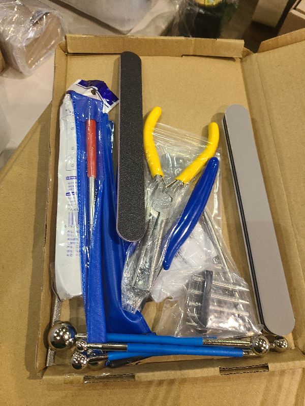 Photo 1 of 23 Pieces Metal Puzzle Tool Kit, AHIER Metal Model Tool Kit Including Plier Bending Assist Tools File Flat Tweezers Wire Wrapping Rod, 3D Metal Earth Tool Kit Model Building Tools