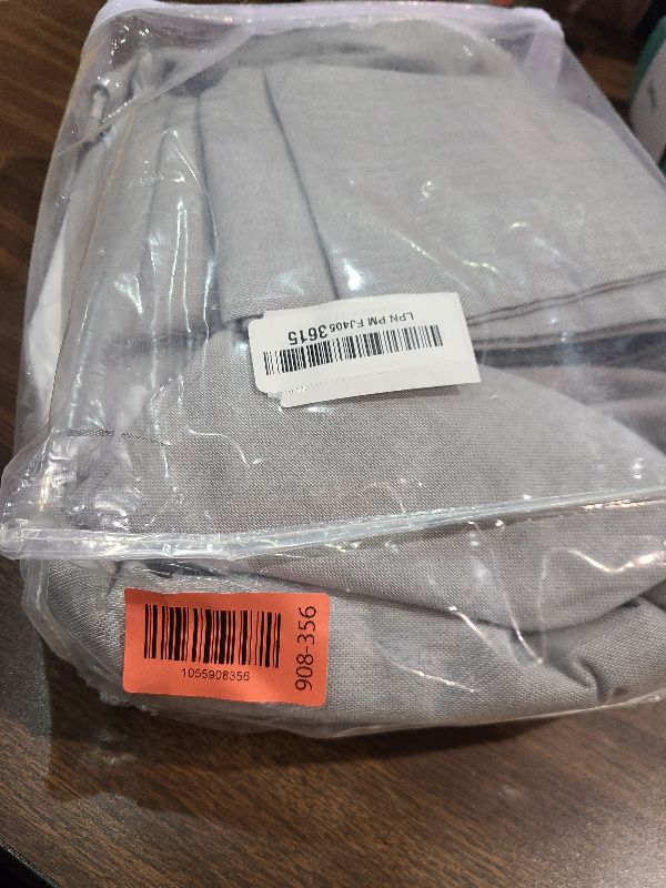 Photo 1 of 102 Inch Linen Blackout Curtains for Ceiling Track System Back Tab, Loop Pocket Curtains 72 Inch Wide Pinch Pleated Drapes for Patio Sliding Glass Door, Greyish Beige,W72 x L102, 2 Panels